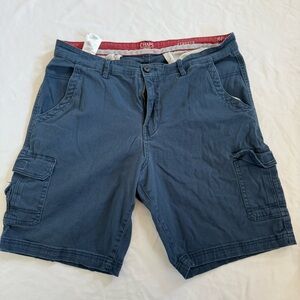 Chaps Navy Cargo Shorts for Men Size 34